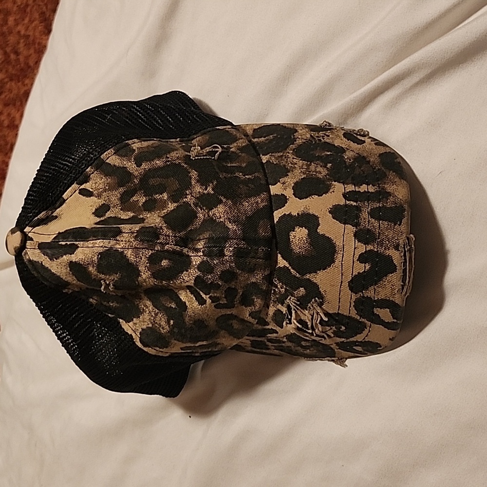 Distressed pony hat